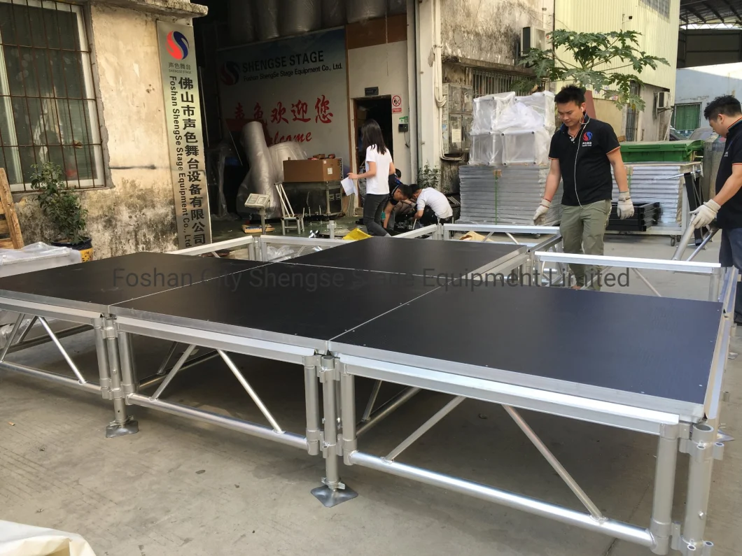 4FT*4FT Easy Assemble Height Adjustable Movable Aluminum Stage for Concert Event and Outdoor Performance