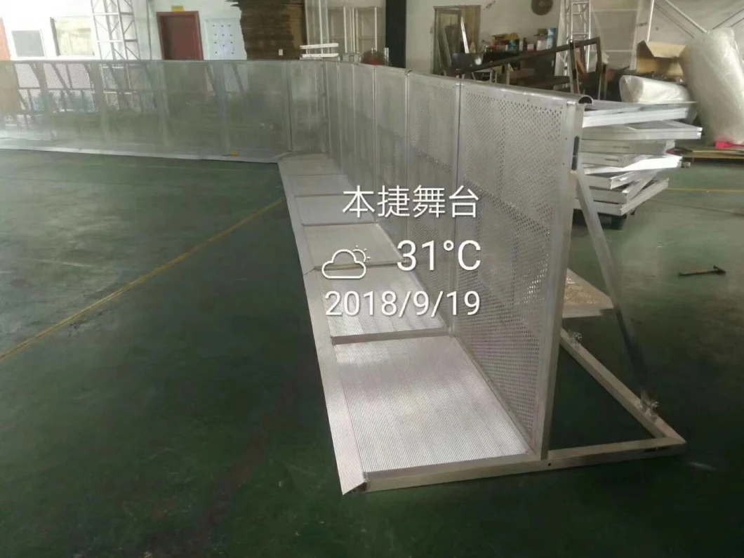 Aluminum Alloy Folding Explosion-Proof Guardrail Aluminum Mesh Barrier Special Barrier for Commercial Performances Traffic Safety Protection Facilities