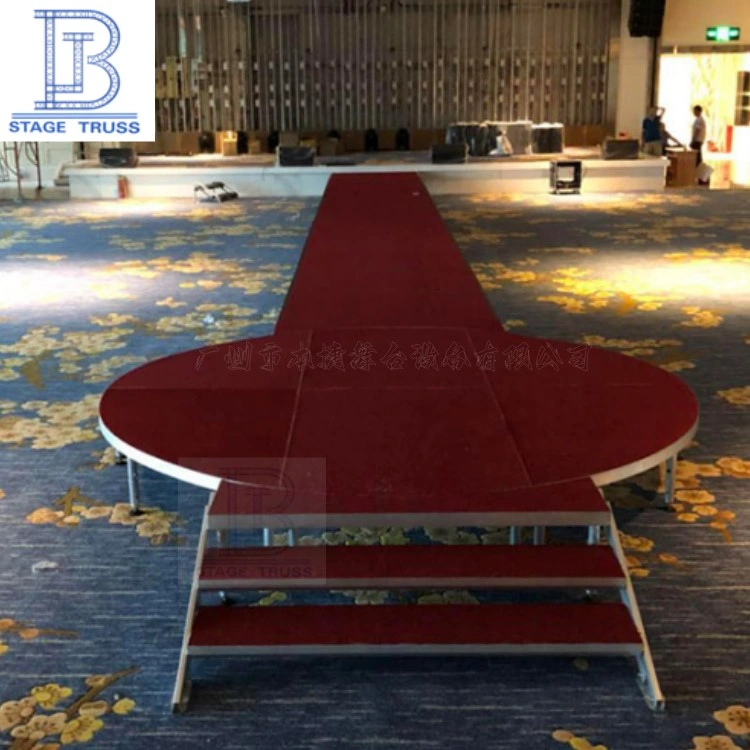 Aluminum Adjustable Height Portable Stage for Fashion Show