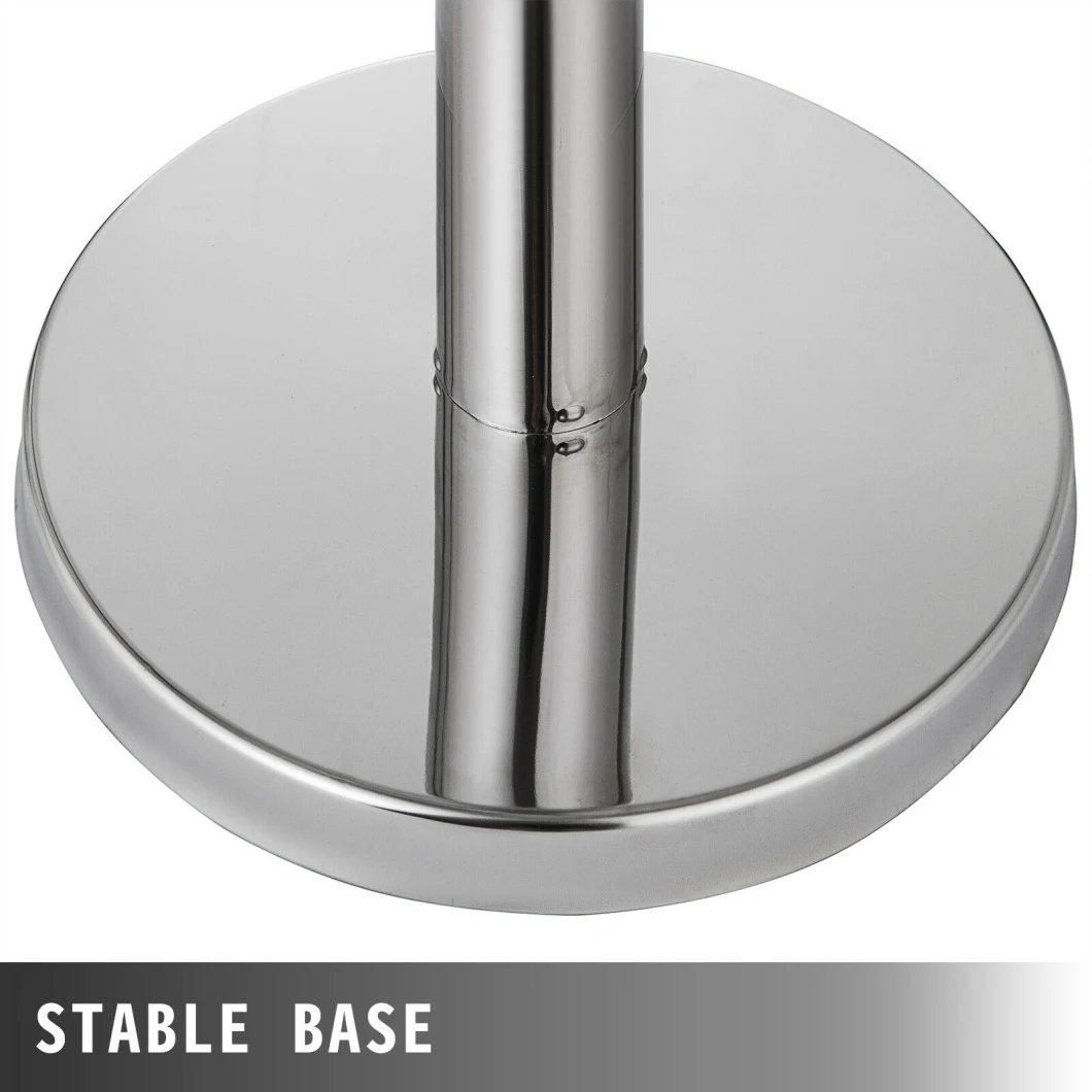 Stainless Steel Queue Manager Sign Board Stanchion Pole Barrier