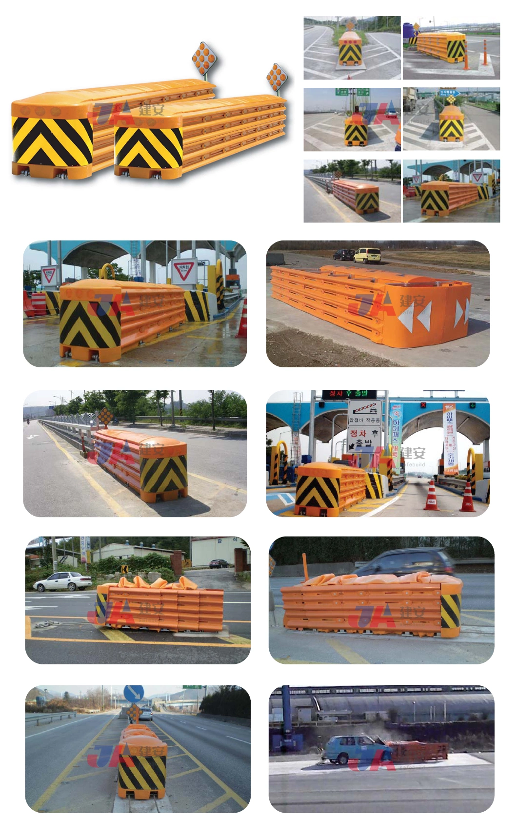 Traffic Safety Steel Anti-Collision Crash Cushion Highway Barrier for Sale