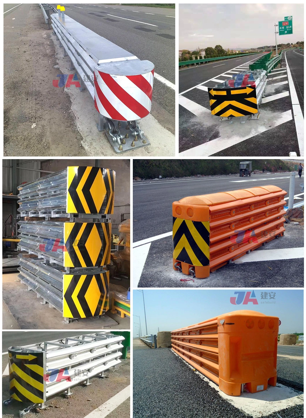 Traffic Safety Steel Anti-Collision Crash Cushion Highway Barrier for Sale