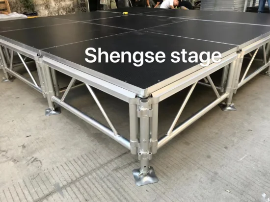 4FT*4FT Easy Assemble Height Adjustable Movable Aluminum Stage for Concert Event and Outdoor Performance