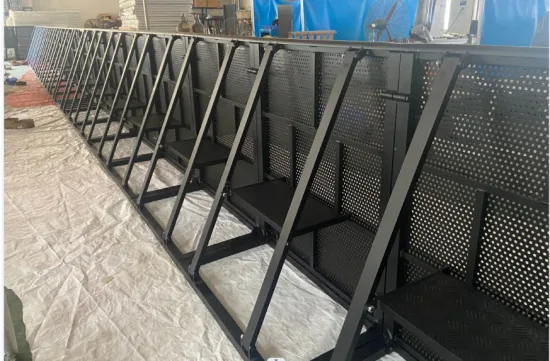 Aluminum Black Portable Folding Lightweight Safety Event Crowd Control Stage Barrier with Door