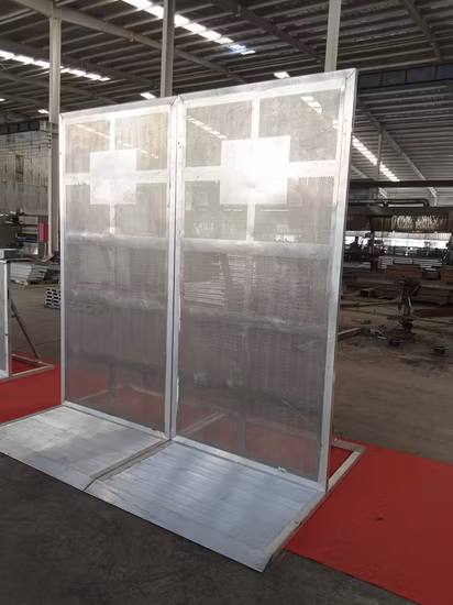 Tage Aluminum Barriers for Roof Structure Truss Display Aluminum Stage Barrier with Security Step