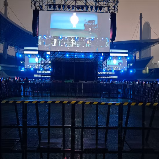Folding Aluminum Concert Stage Crowd Control Barricade Mojo Barrier with TUV Certificated for Safety