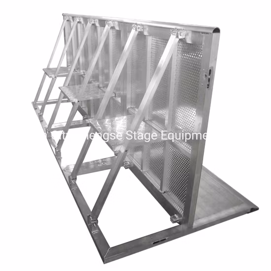 Easy Install Aluminum Rust-Proof Fold Able Lightweight Heavy Load Concert Event Performance Mojo Crowd Control System Barricades Stage Safety Barrier